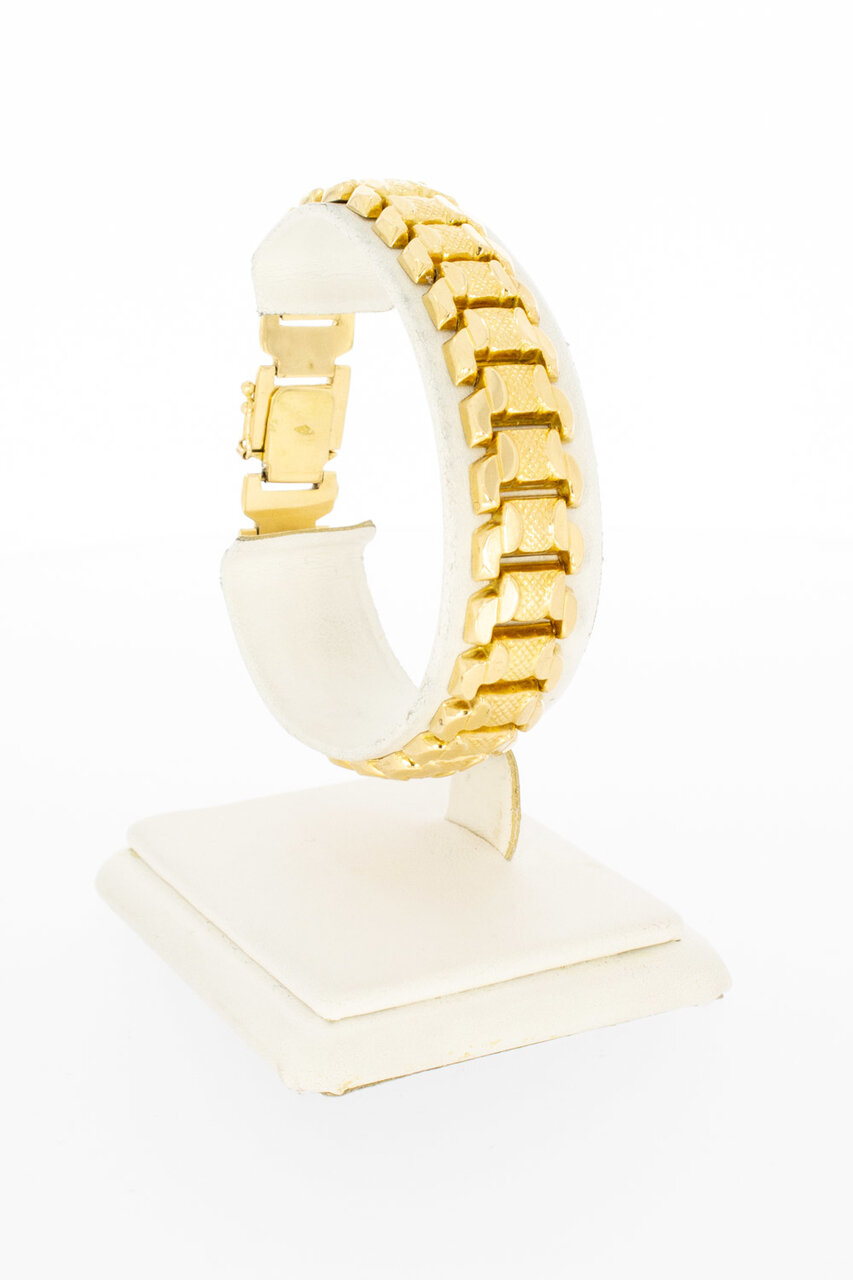Raupen Gold Armband 18 Karat - 18,8 cm