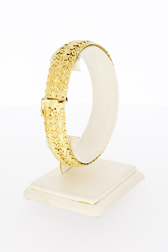Karat Geflochtenes - cm Gold Armband 21 14