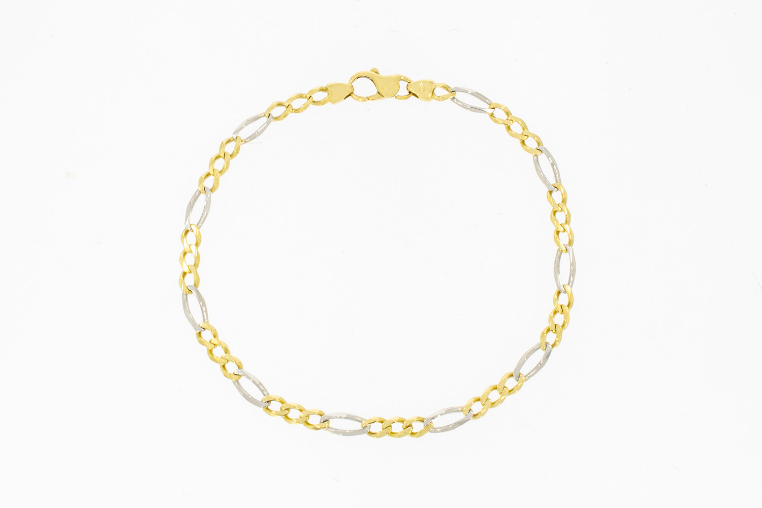 Figaro Armband 18 Karat Gold - 22,5 cm