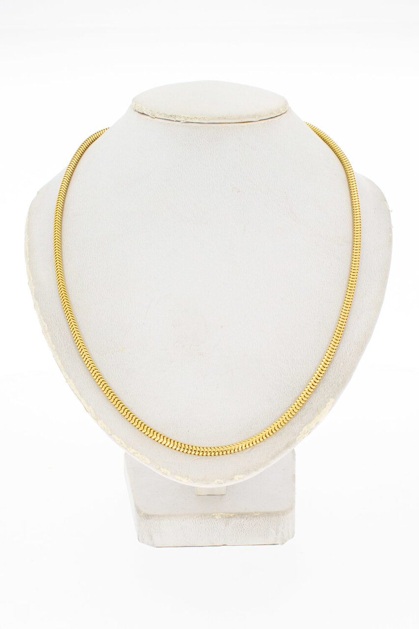 18 Karat Gelbgold Schlangenkette - 43,9 cm