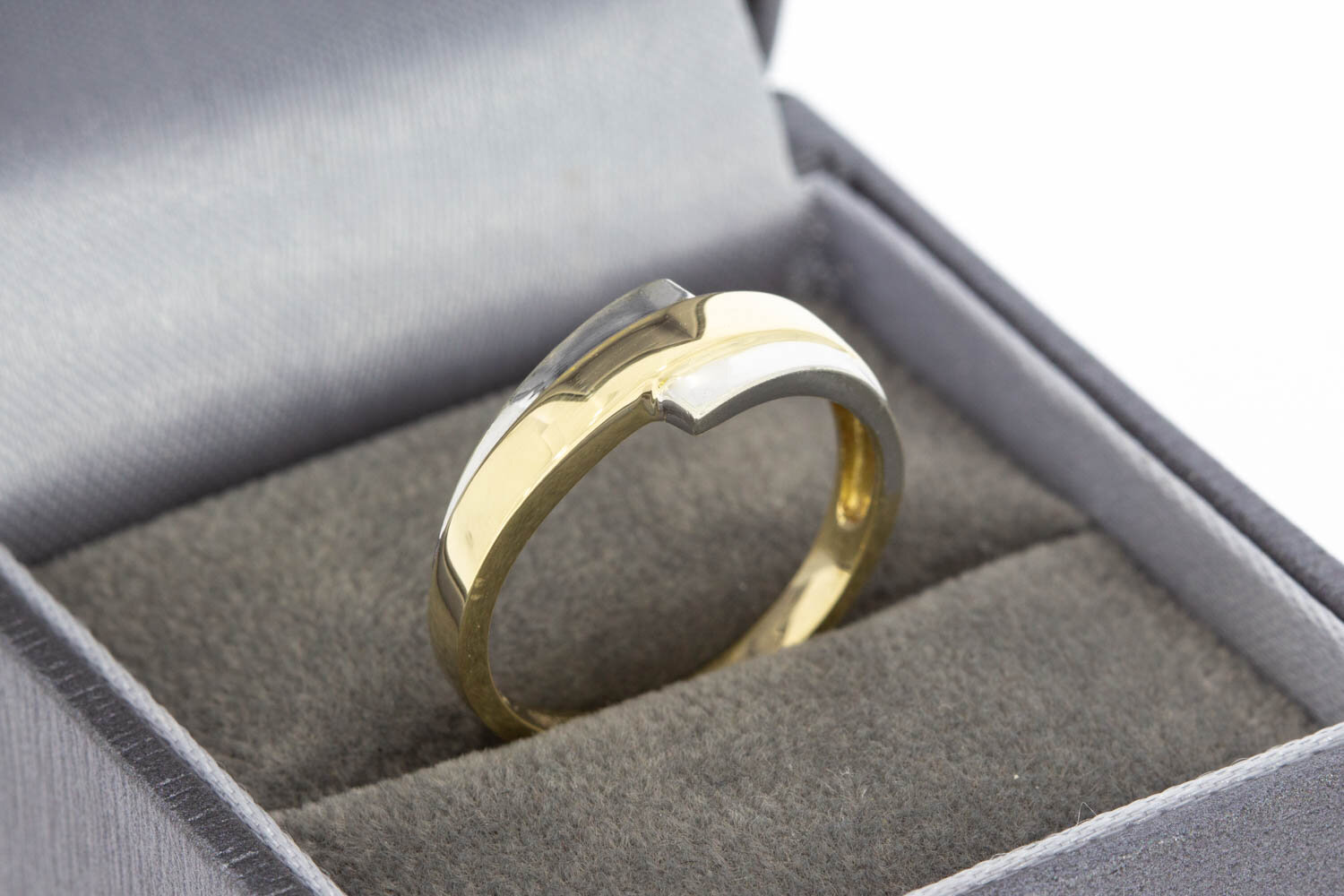 Geschwungene Ring 14 Karat Gold - 17,2 mm