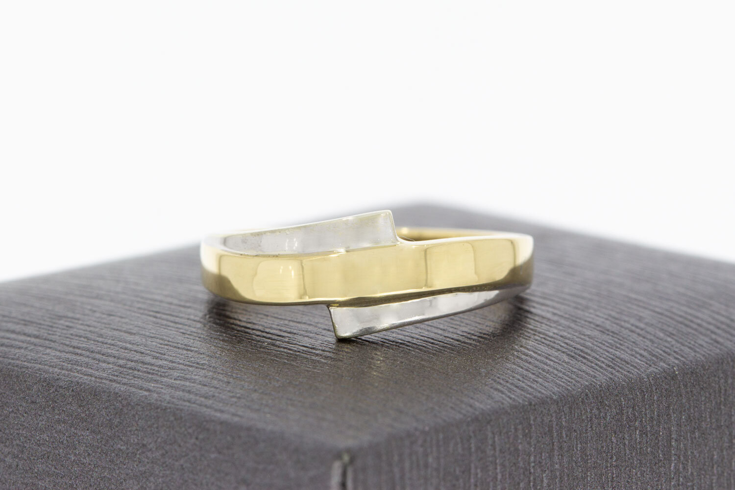 Geschwungene Ring 14 Karat Gold - 17,2 mm