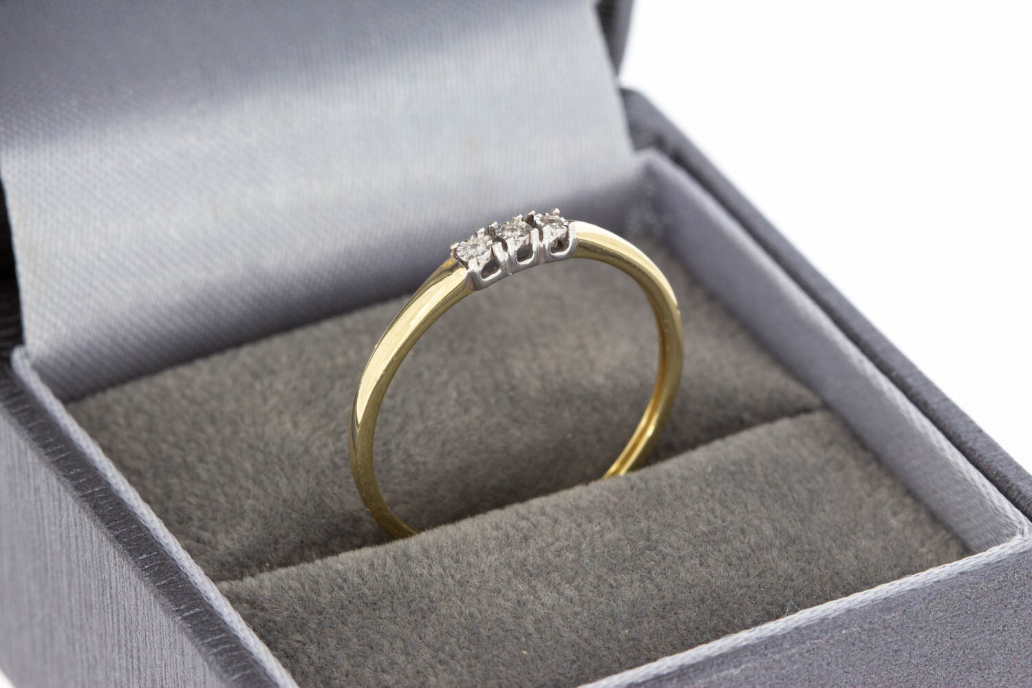 Zirkonia Zusatzring 14 Karat Gold - 18,3 mm