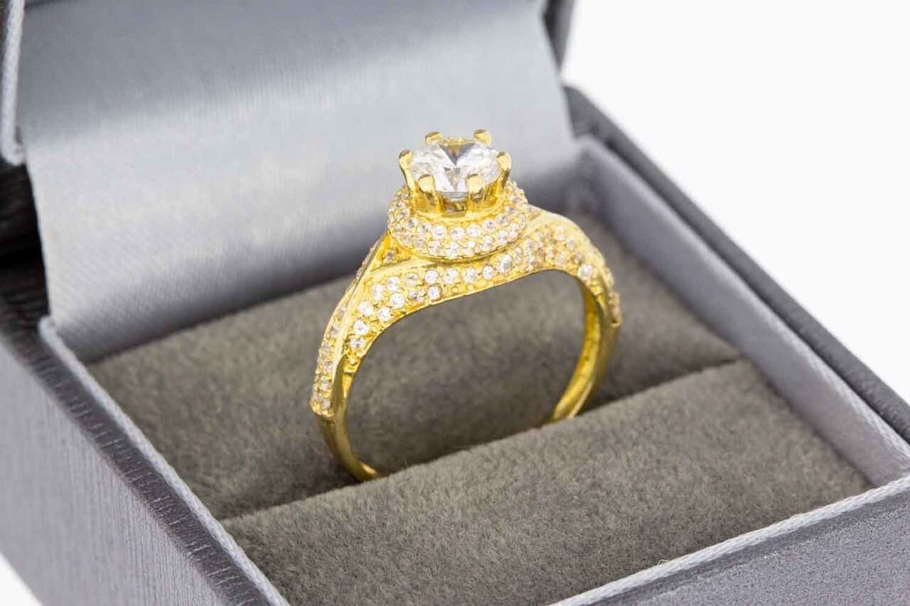 Marquis Ring 18 Karat Gold - 18 mm