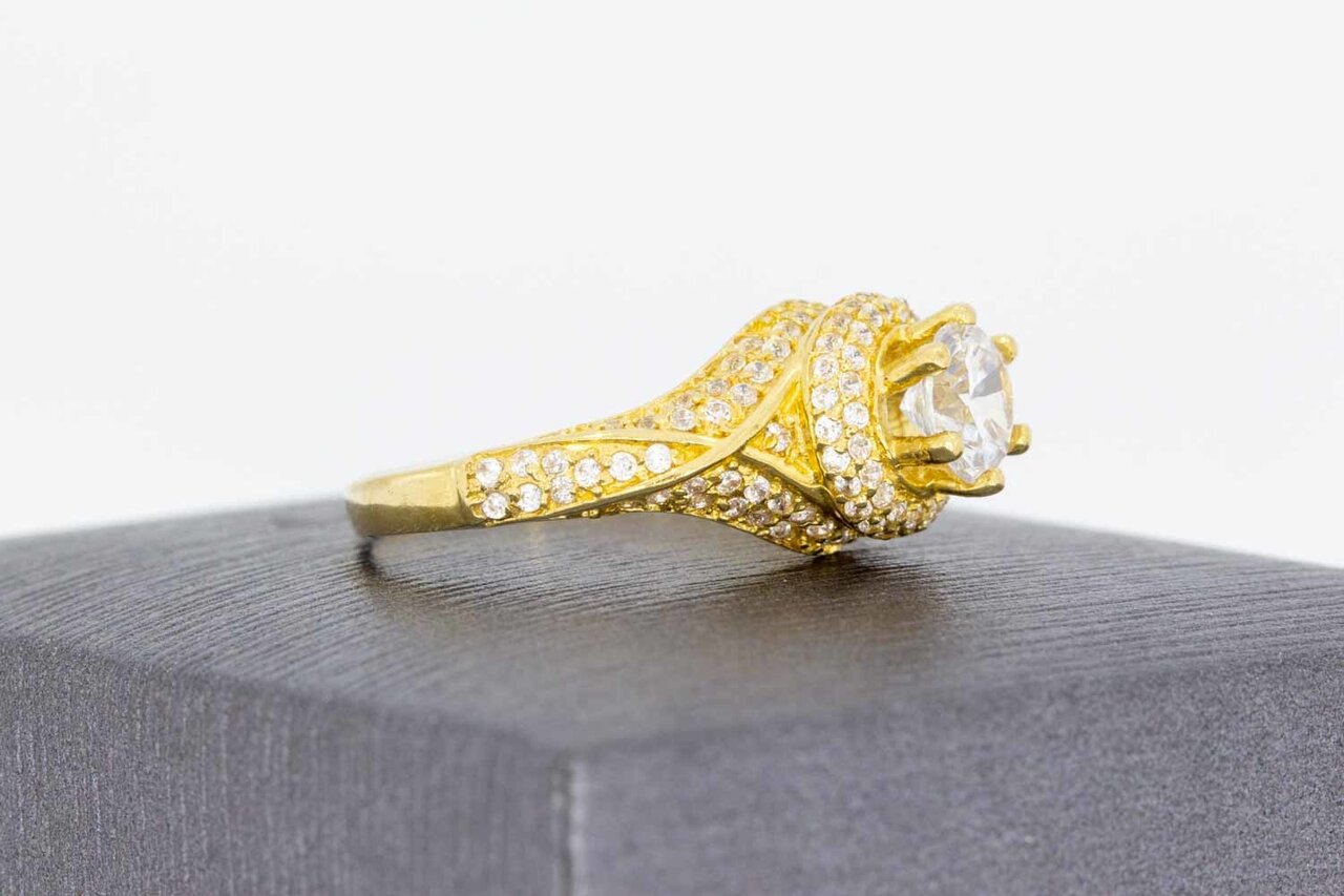 Marquis Ring 18 Karat Gold - 18 mm