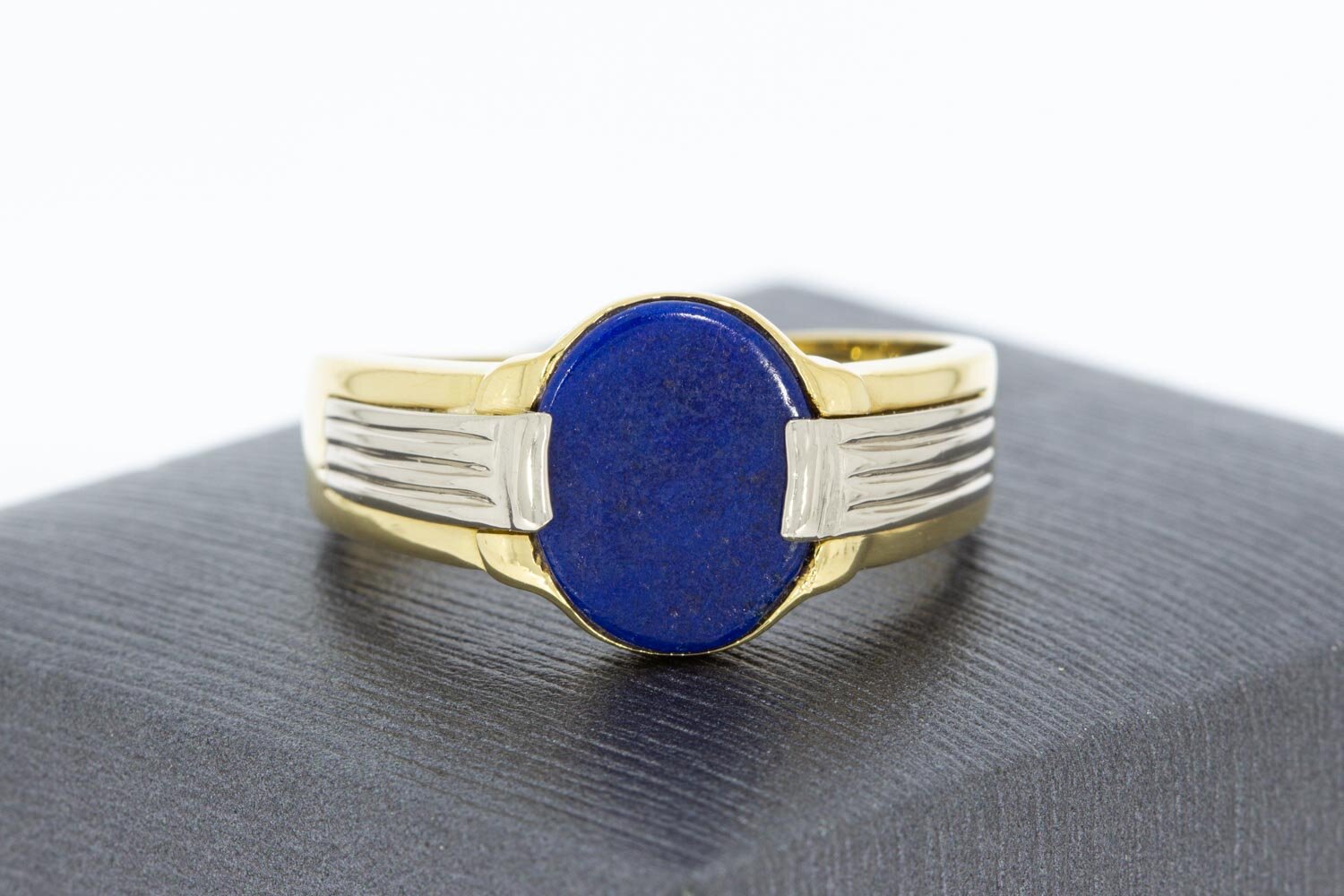 Lapislazuli Ring 18 Karat Gold - 21,3 mm