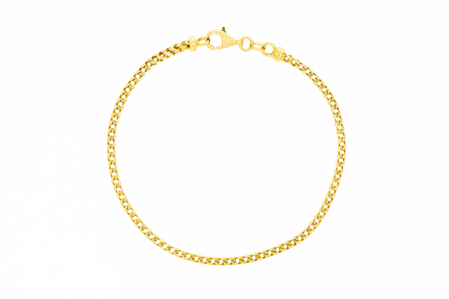 Fuchsschwanz Armband 18 Karat Gold - 21,1 cm