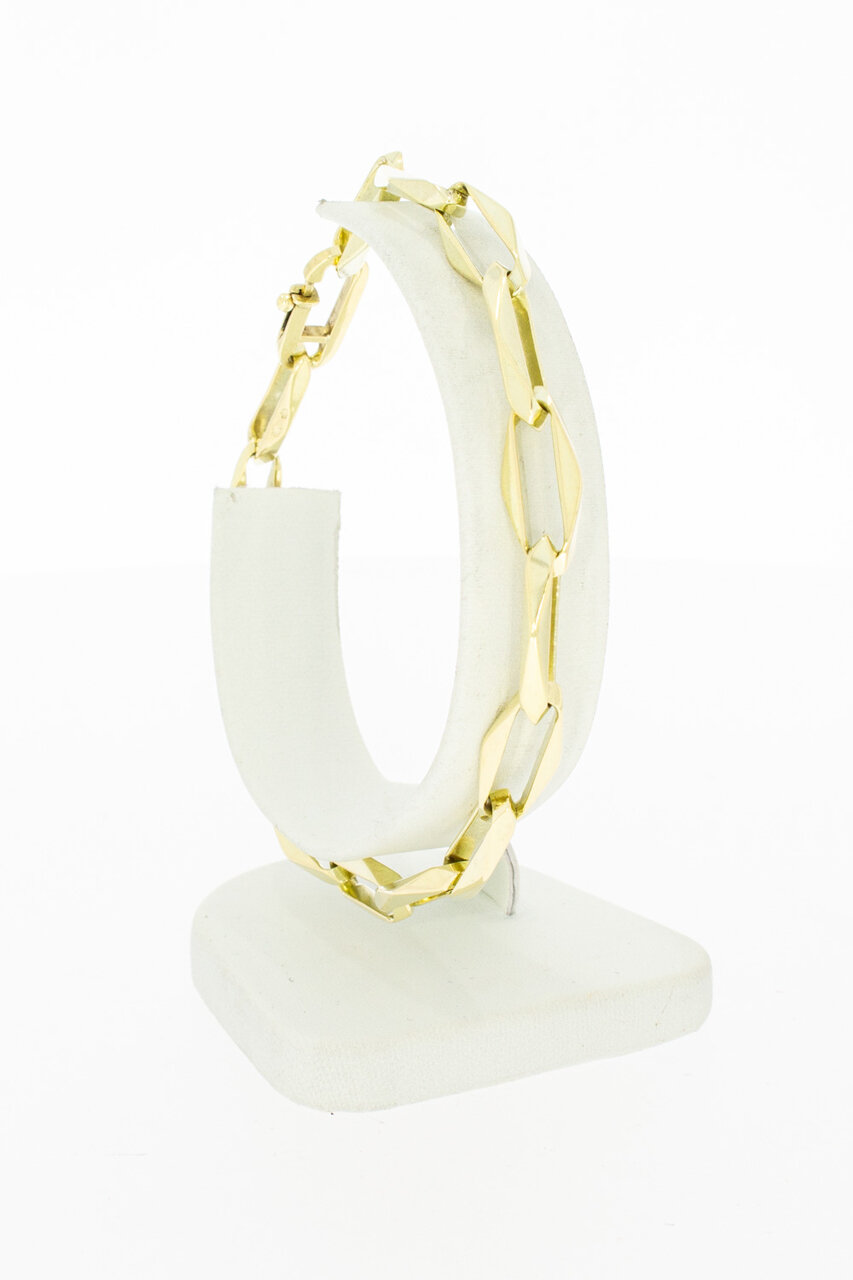 Paperclip Armband 14 Karat Gold - 21,4 cm