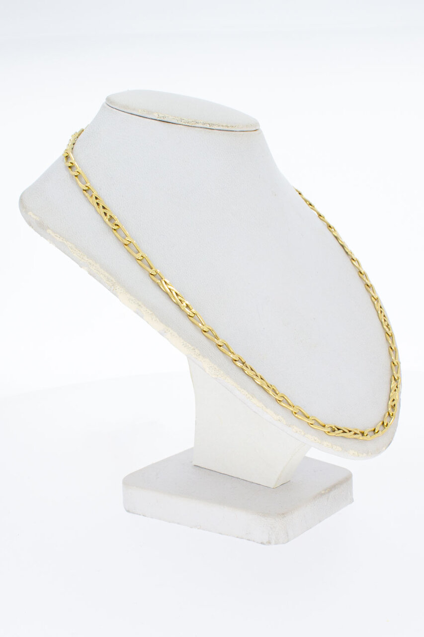 Geflochtene Gold Kette 14 Karat - 80,7 cm