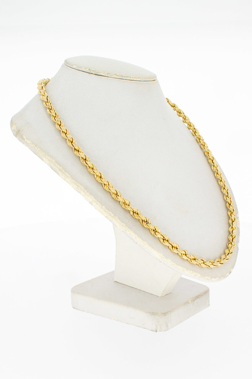 Kordel Gelb Goldkette 18 Karat - 81 cm