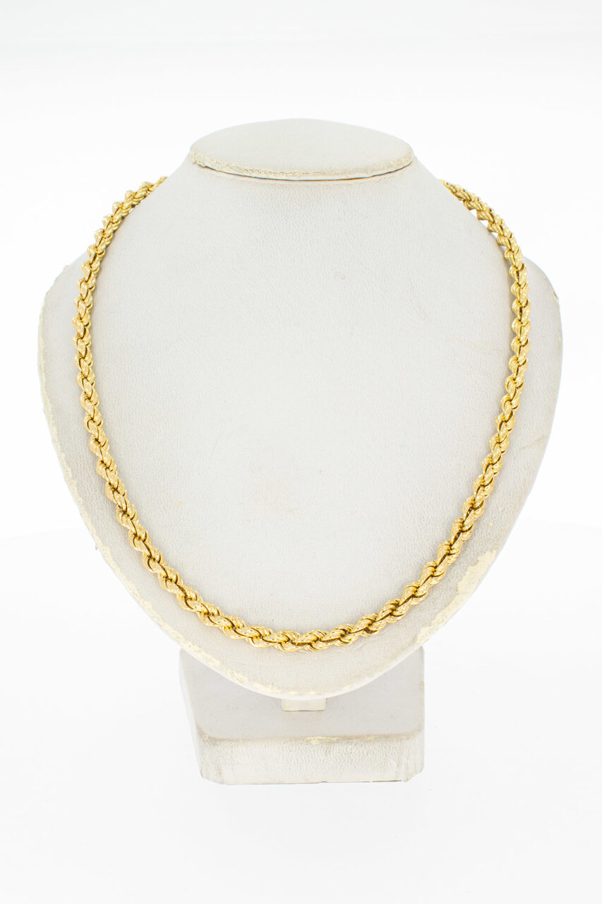 Kordel Gelb Goldkette 18 Karat - 81 cm