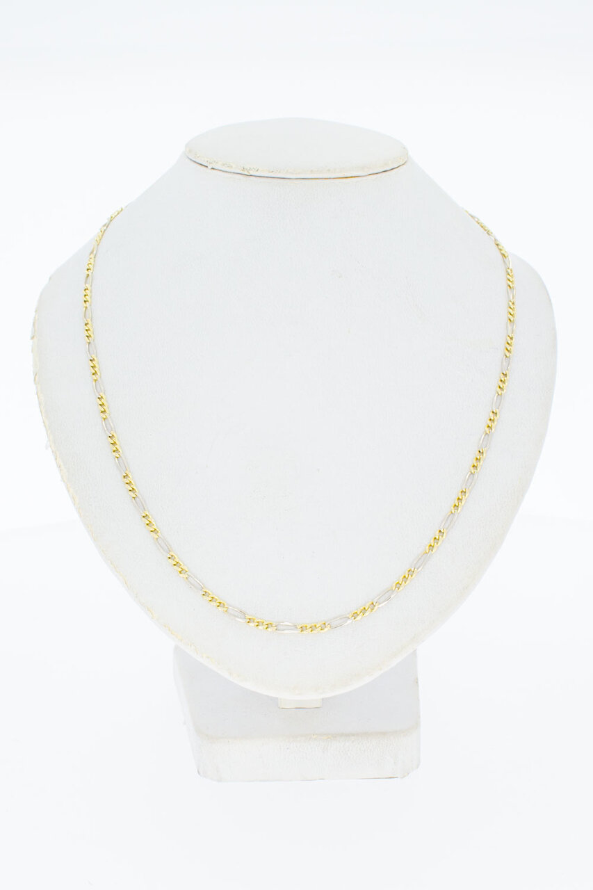 14 Karat Figaro Gold Kette - Länge 53 cm