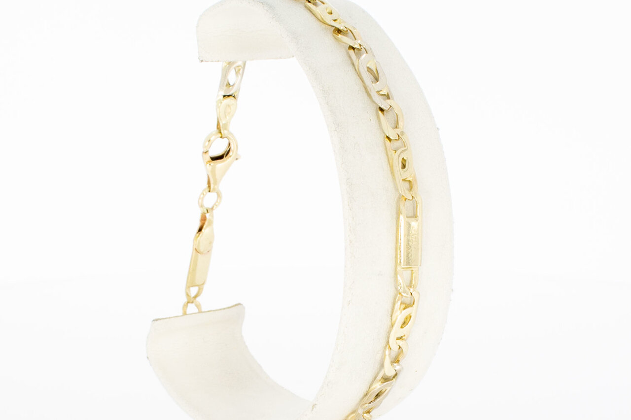 14 Karat Falkenauge Gold Armband - 21 cm