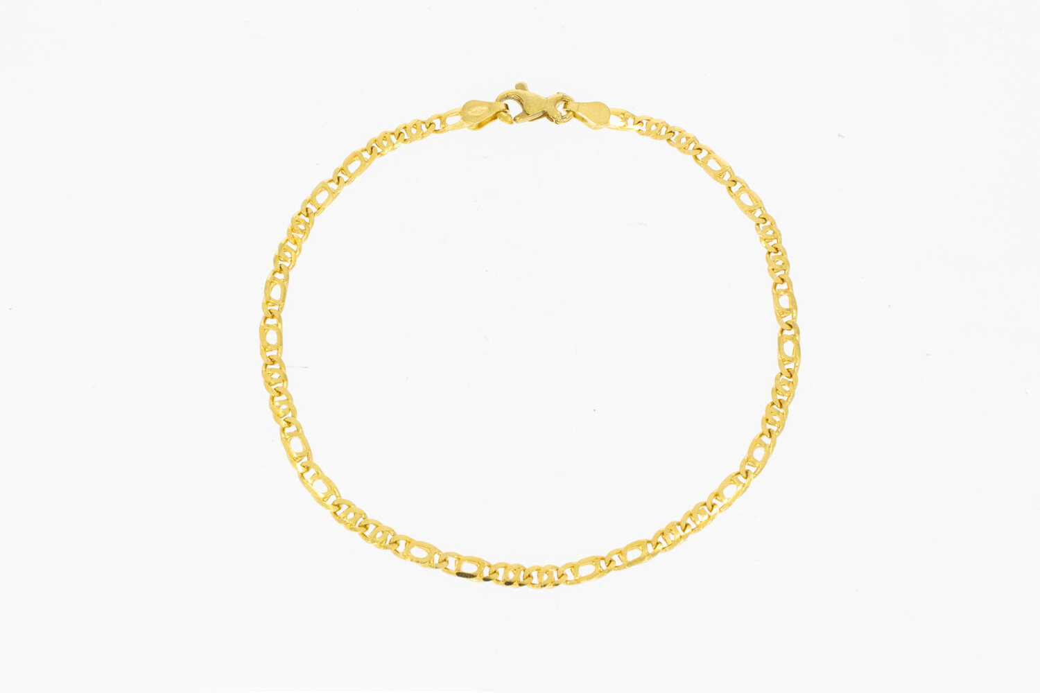 18 Karat Falkenauge Gold Armband - 19,4 cm