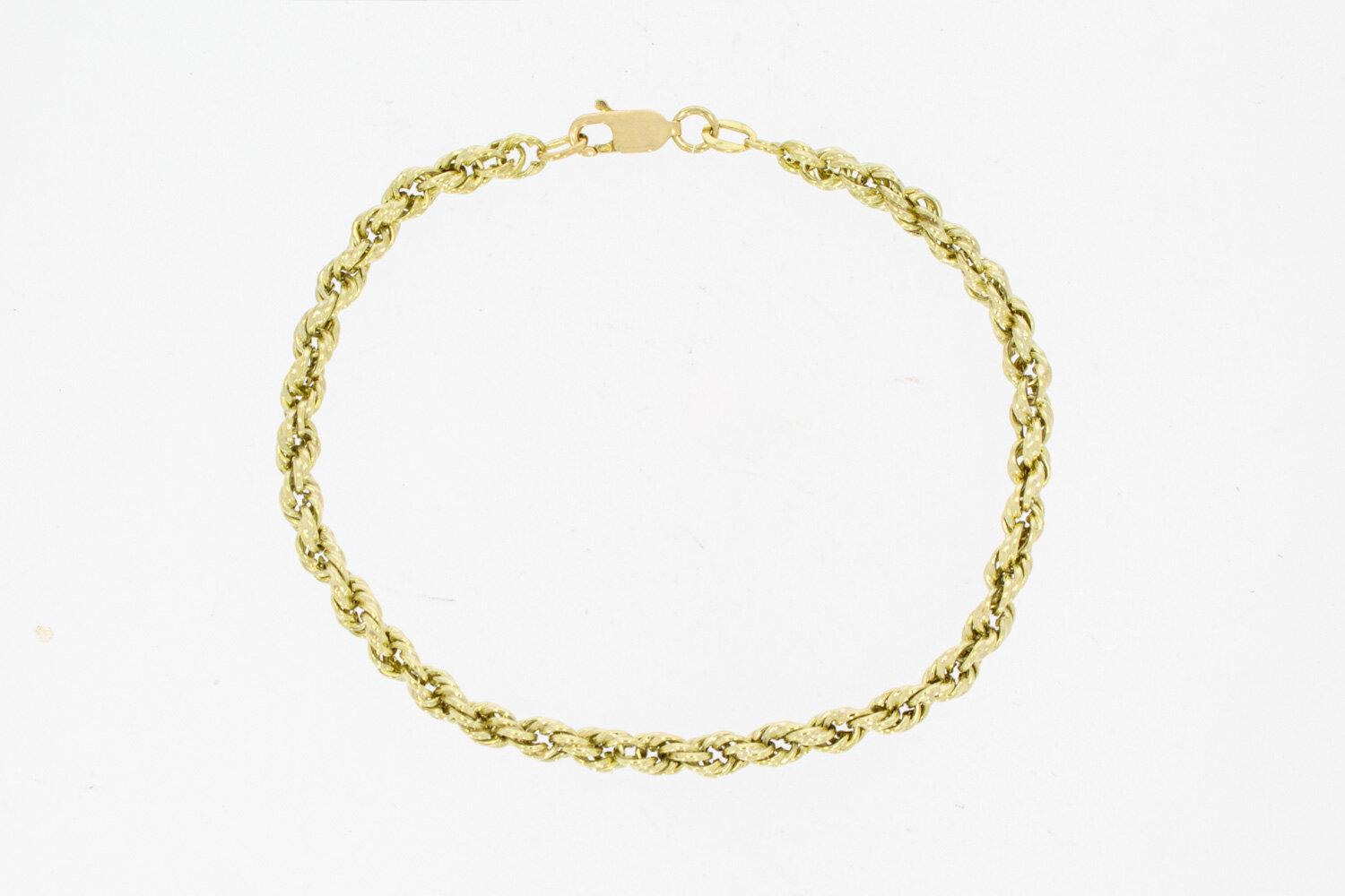 Kordelarmband 14 Karat Gold - 20,2 cm