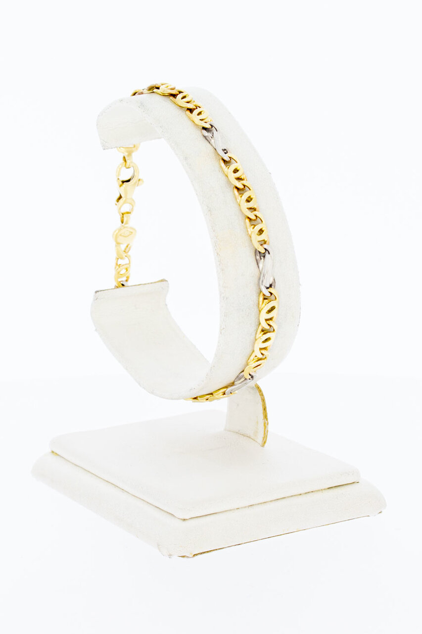 14 Karat Falkenauge Infinity Gold Armband - 20 cm