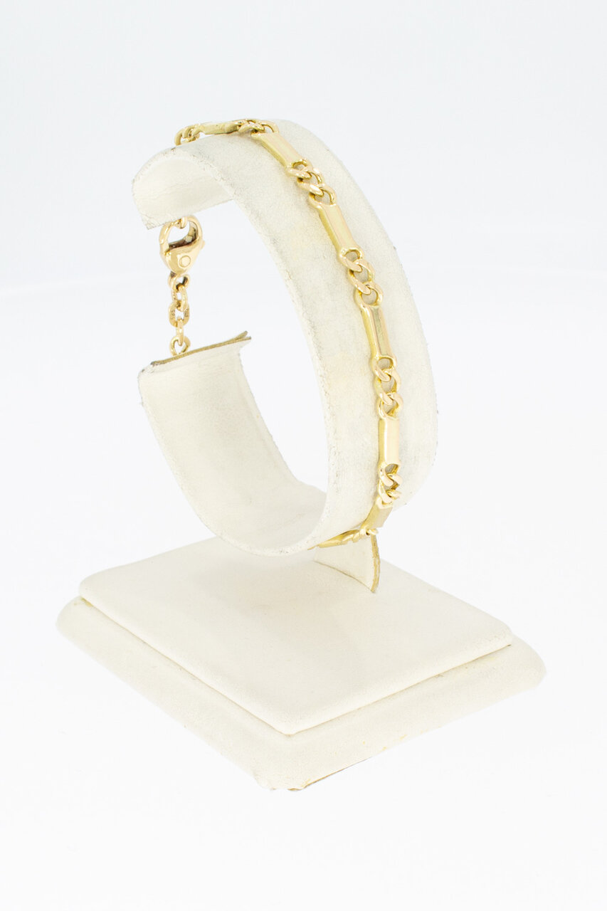 14 Karat Panzer Gold Armband - 18,7 cm