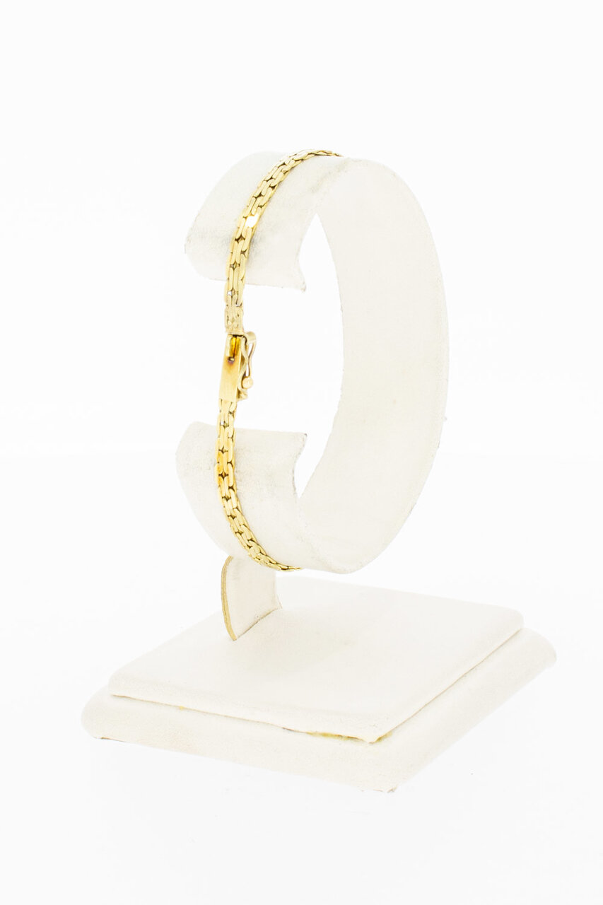  Edelsteinarmband  14 Karat Gold - 18,2 cm