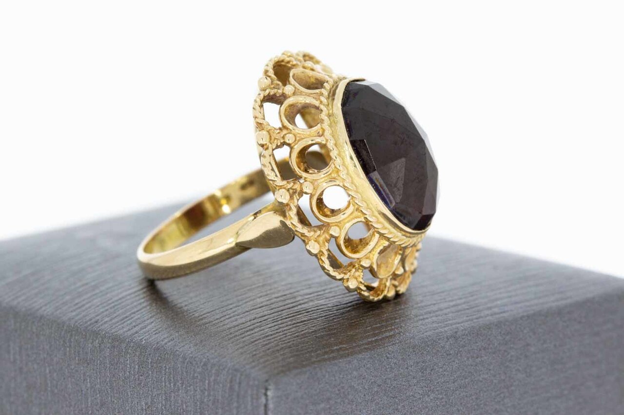 14 Karat Gold Vintage Granat Ring - 17,4