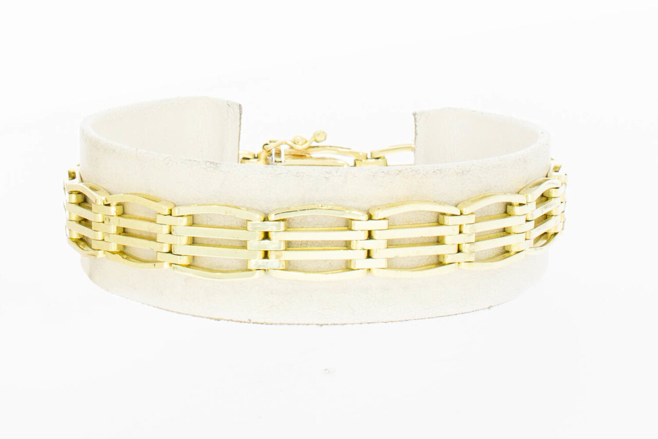 14 Karat Gold Vintage Barren Armband - 19 cm