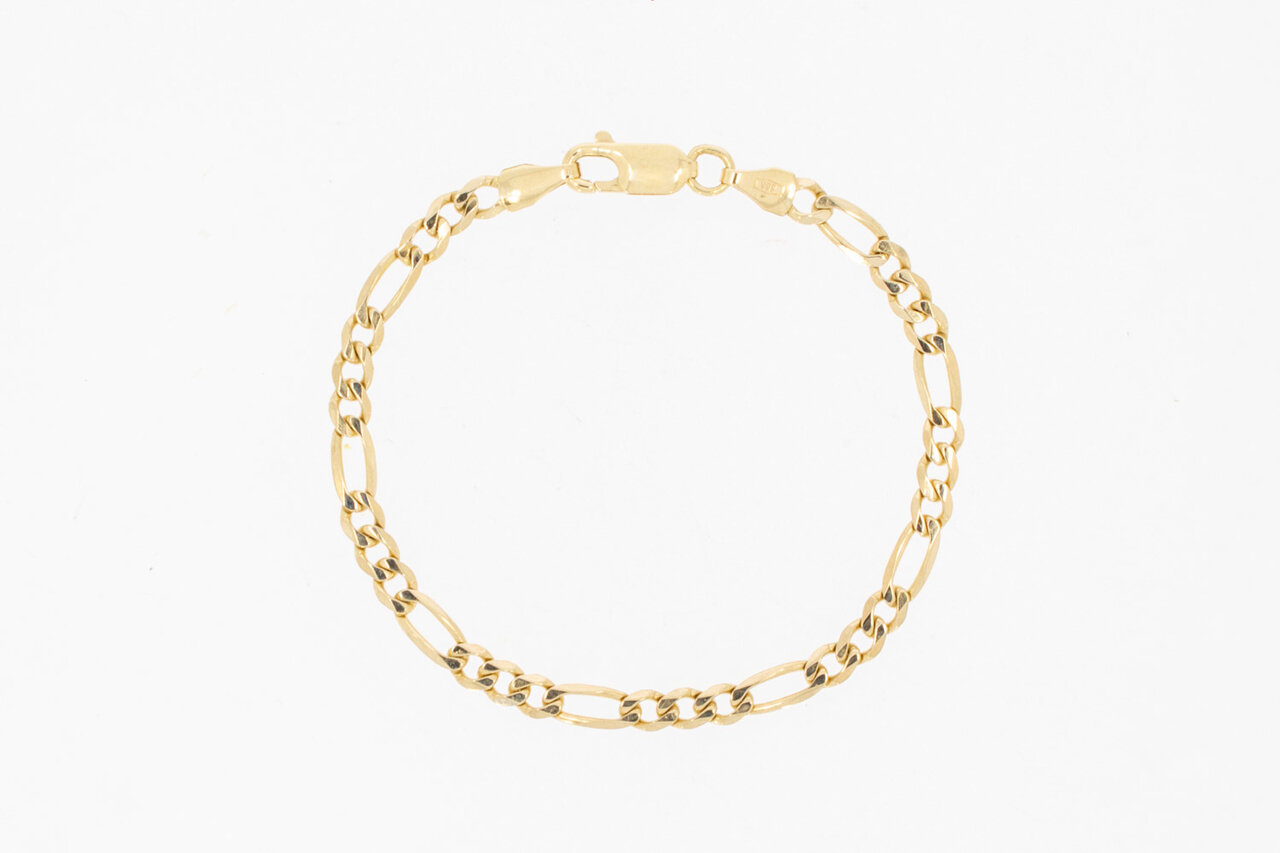 585 Falkenauge Damen Gold Armbändchen - 19,4 cm