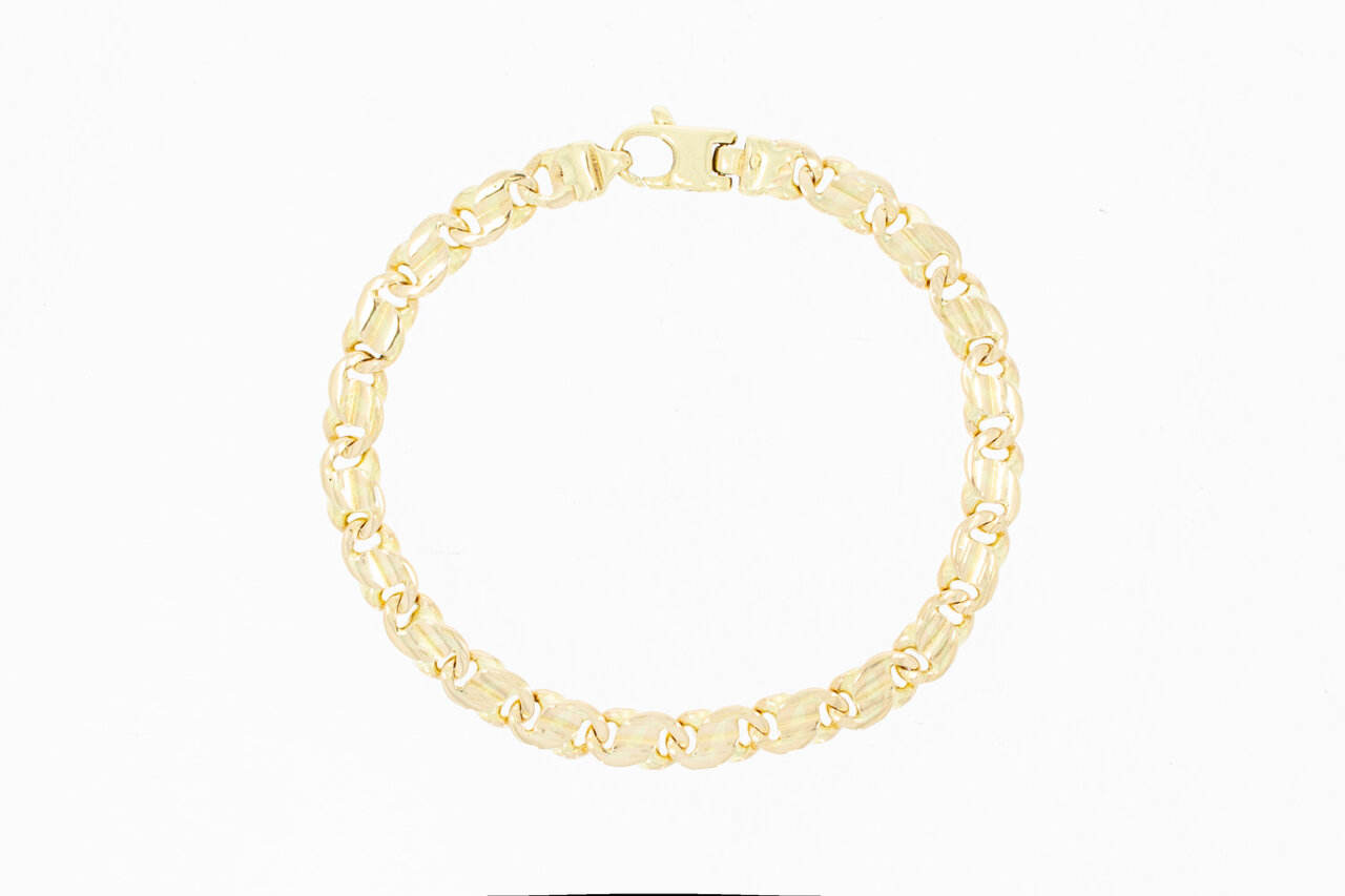 Falkenauge Armband 585 Gelbgold - 19,8 cm