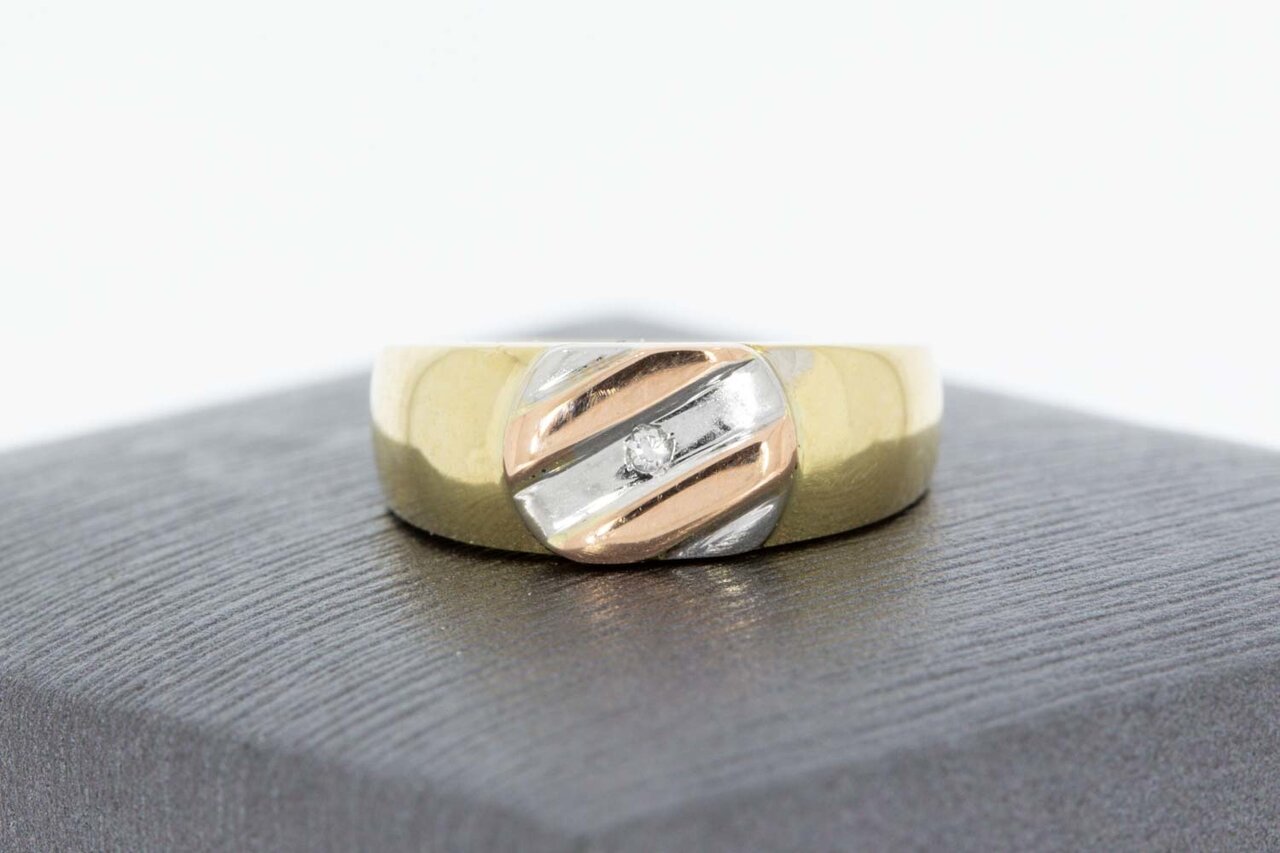 Pinky Zirkonia Ring 14 Karat Gold - 14,6