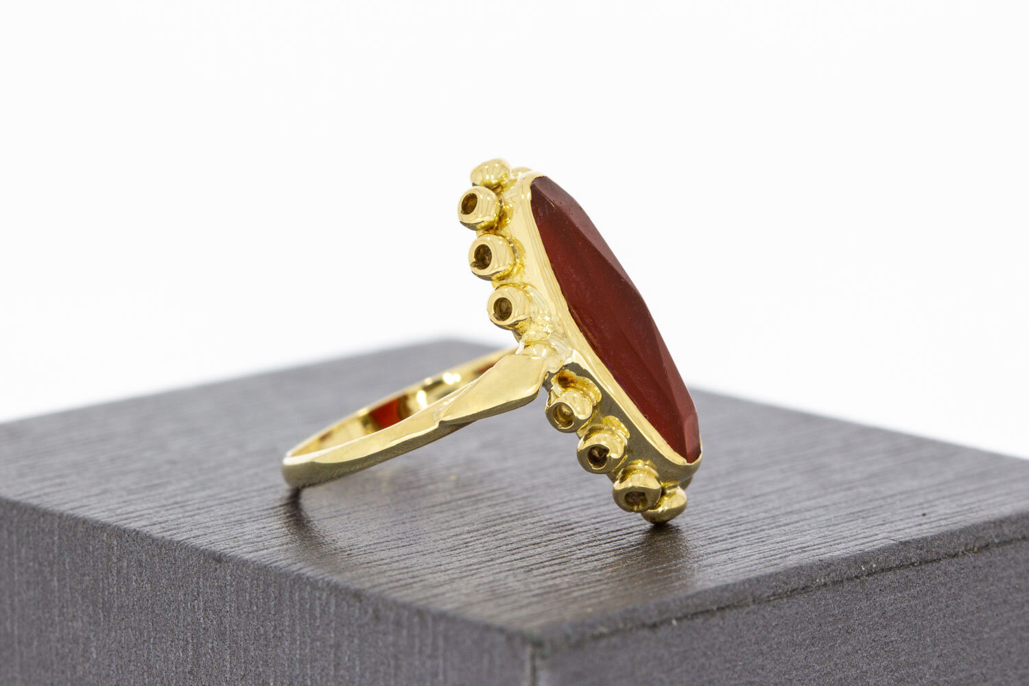 Vintage Karneol Ring 14 Karat Gold - 16,8 mm