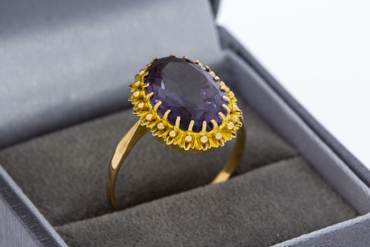 Vintage Amethyst Ring 14 Karat - 19 mm