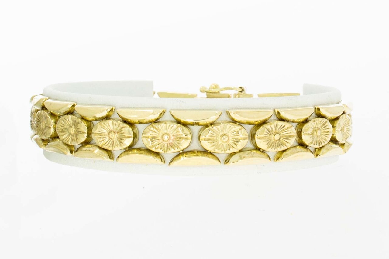 14 Karat Goldene Vintage Gliederarmband - 19,6 cm