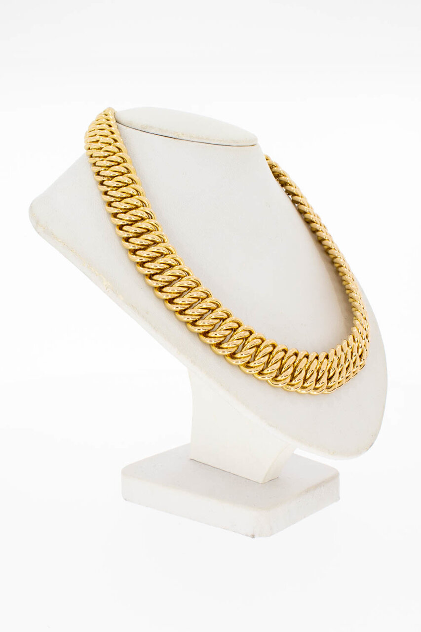 Ggeflochtene 18 Karat Goldkette - 41,7 cm