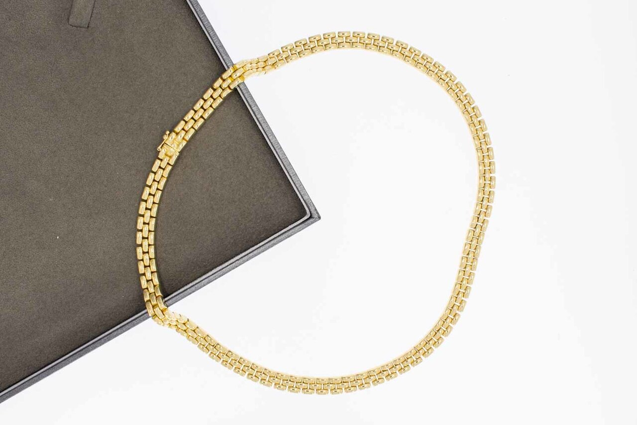 Milaneserkette aus 14 Karat Gold - 43,7 cm