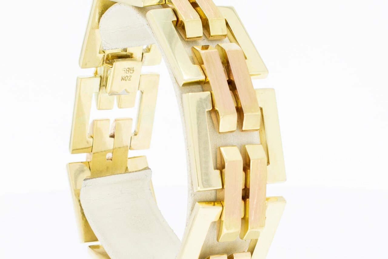 14 Karat Barrenarmband Gold - 20,4 cm