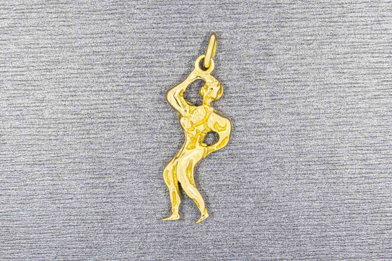 18 Karat Gold Anhänger 'Bodybuilder' - 3,2 cm