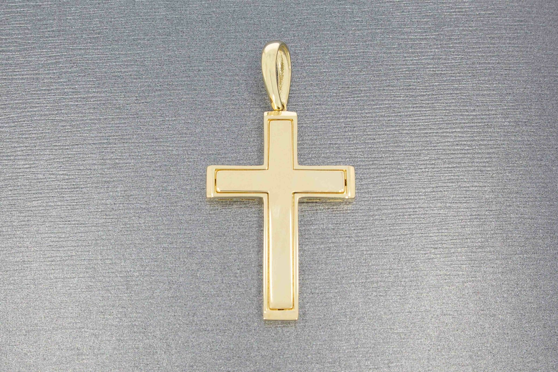 Kreuz 14 Karat Gold - Länge 4,2 cm