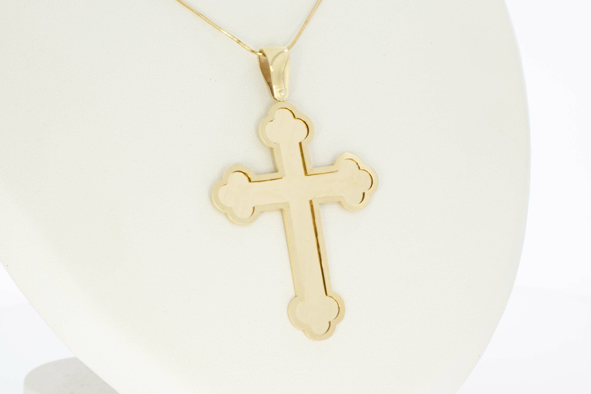 Gold Kreuz Anhänger 14 Karat - 5,8 cm