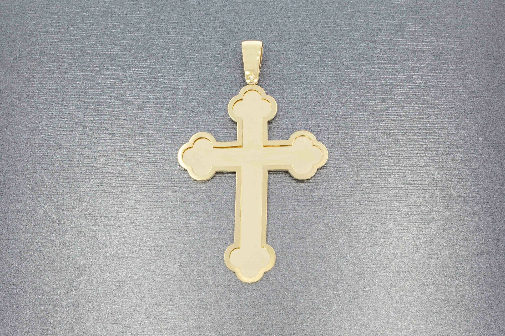 Gold Kreuz Anhänger 14 Karat - 5,8 cm