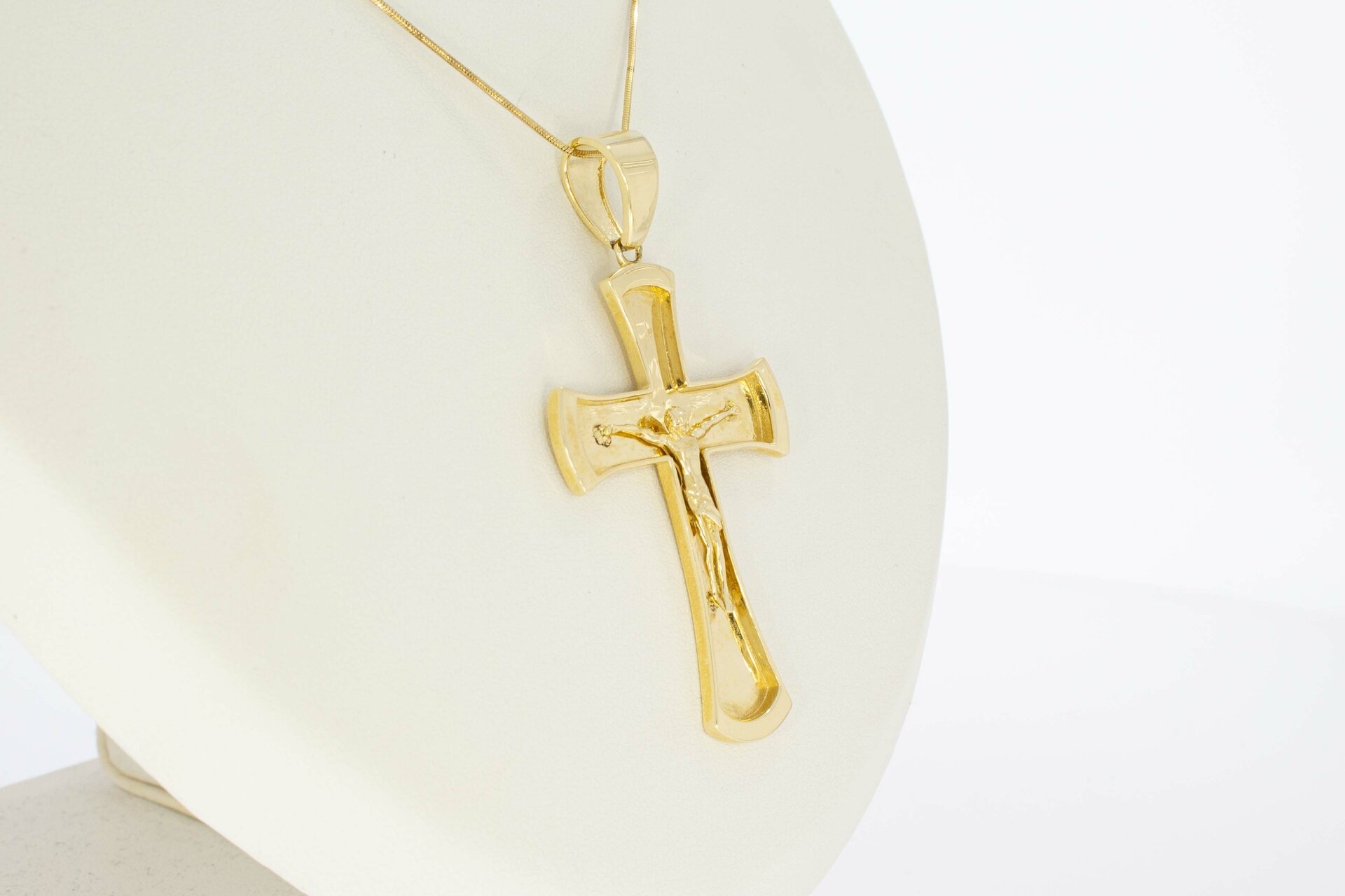 Gold Kreuz Anhänger 14 Karat - 5,6 cm