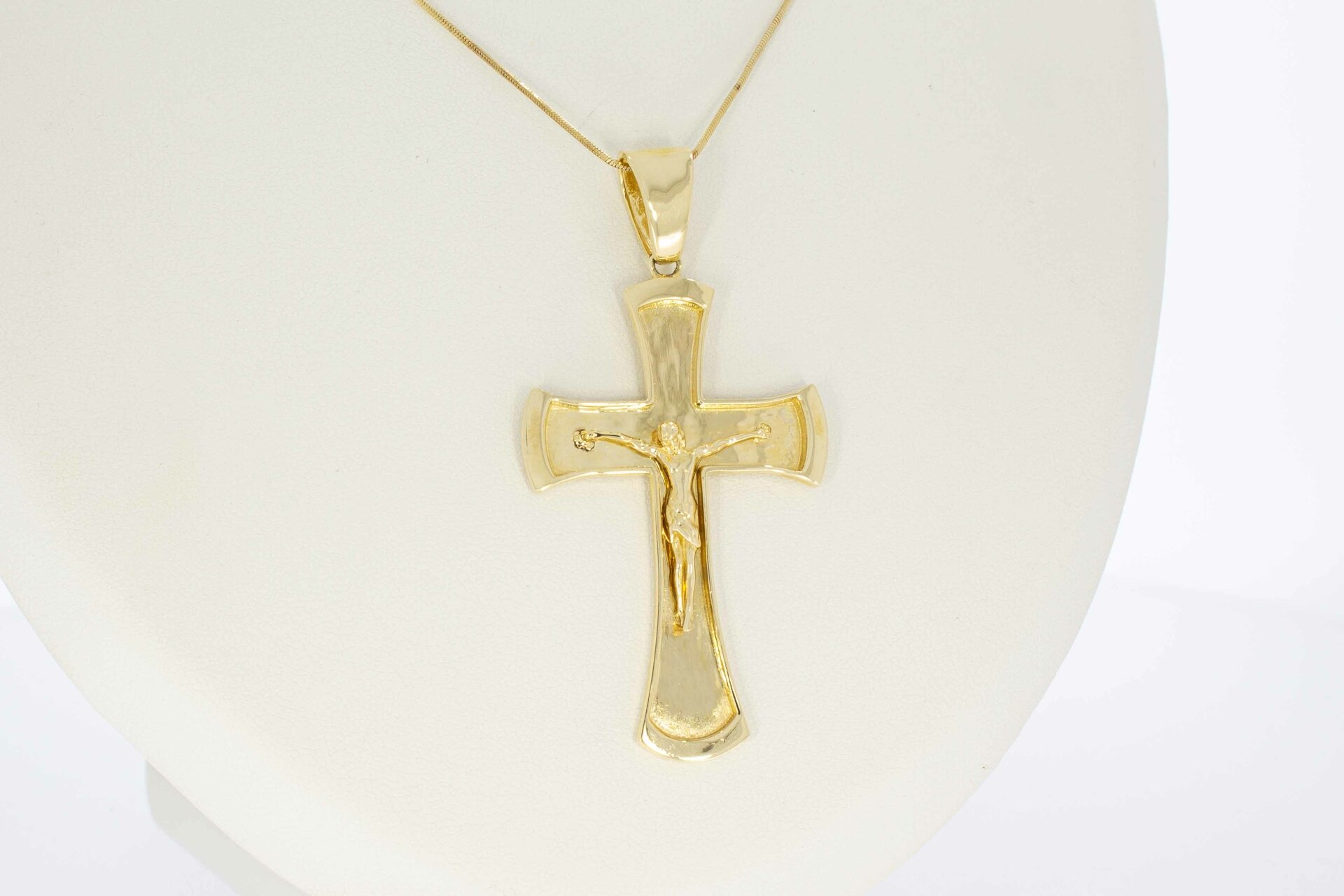 Gold Kreuz Anhänger 14 Karat - 5,6 cm