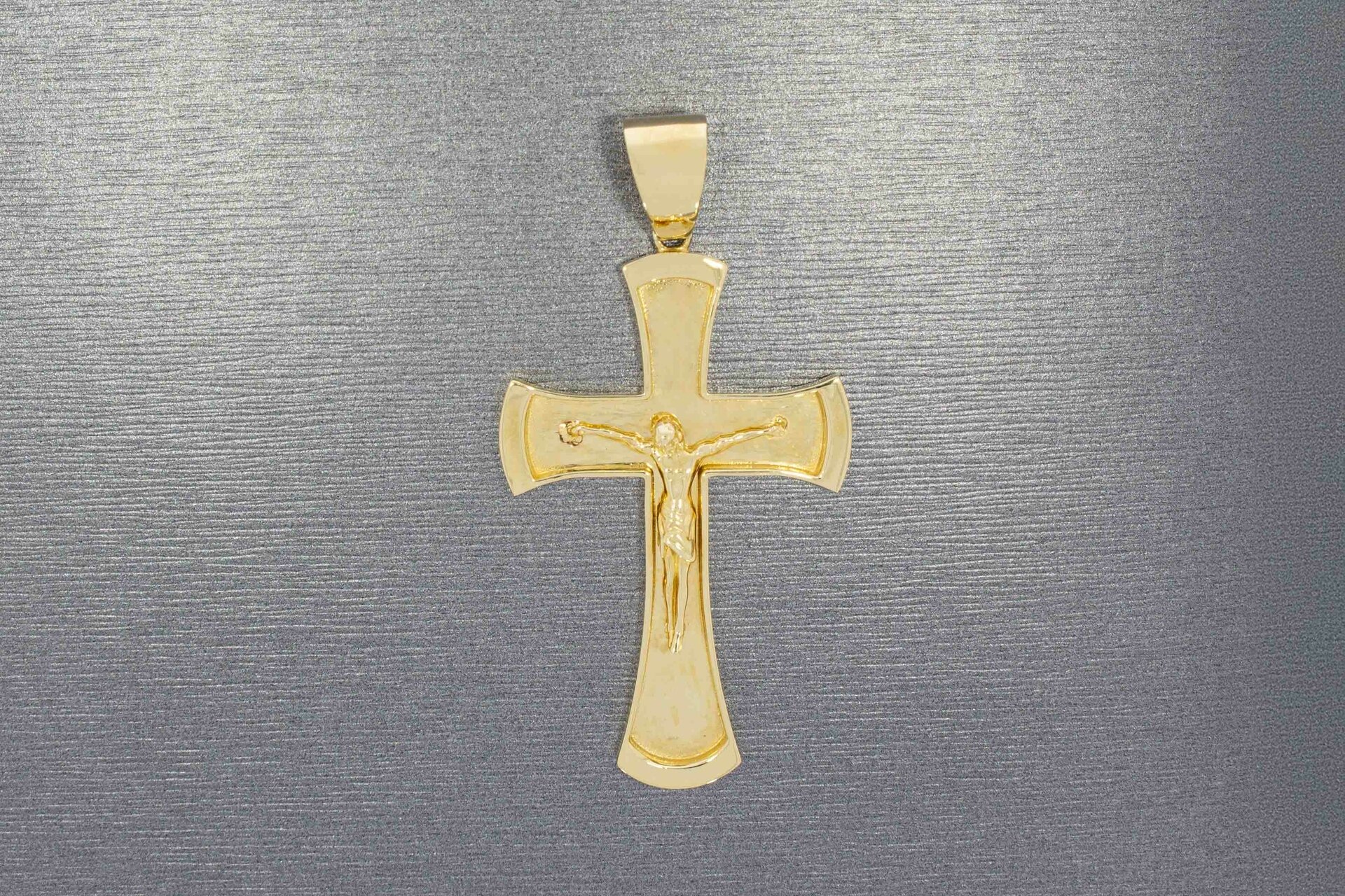 Gold Kreuz Anhänger 14 Karat - 5,6 cm