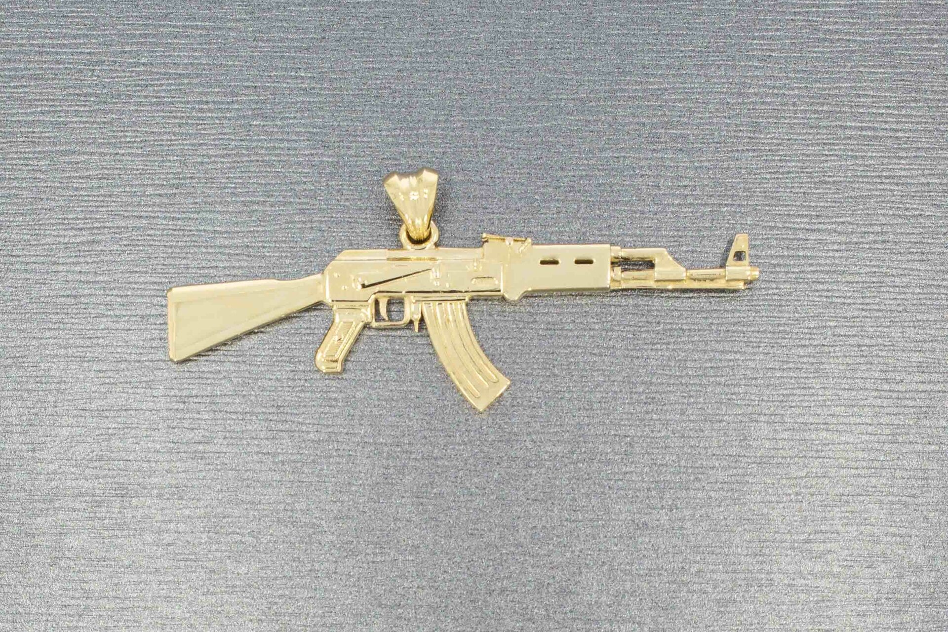 Anhänger Kalaschnikow AK47 14 Karat Gold