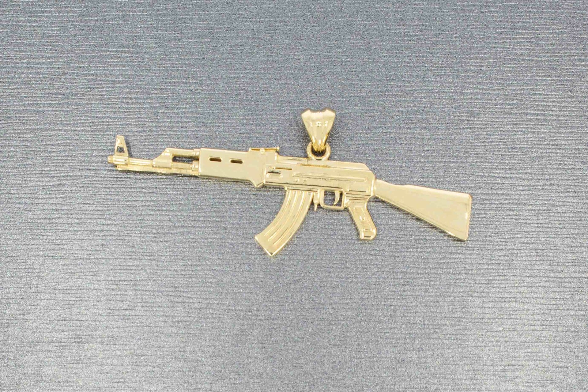 Anhänger Kalaschnikow AK47 14 Karat Gold