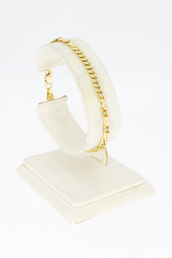 14 Karaat Gourmet gouden armband - 18,3 cm