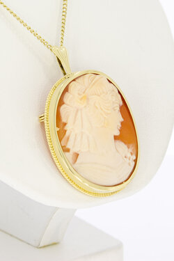 Vintage Cameo Anhänger 585 Gold