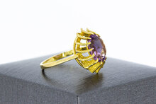 Amethystring aus 18 Karat Gold - 16,9 mm