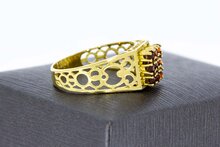 Granaten Pinky Ring 585 Gold - 17,5 mm