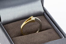 Diamantring 14 Karat Gold - 15,9 mm