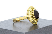 Granatring 14 Karat Gold - 18,3 mm