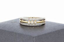 Diamantring 18 Karat Gold - 16,4 mm