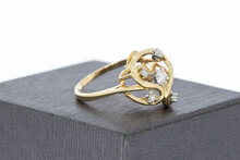 Wei&szlig;gold Statement Ring mit Zirkonia 14 Karat - 19,9 mm